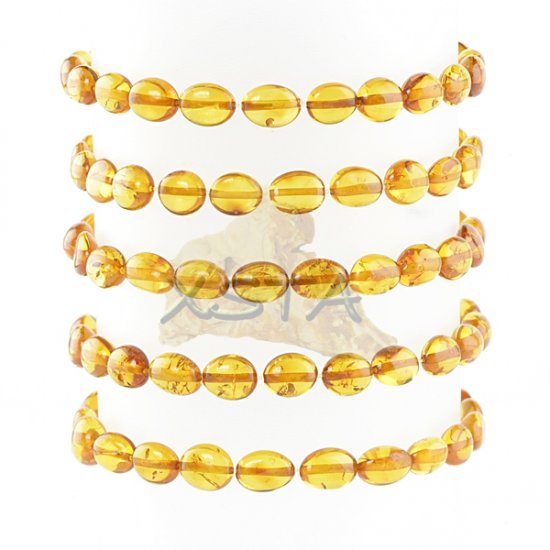 Baltic amber bracelet honey color